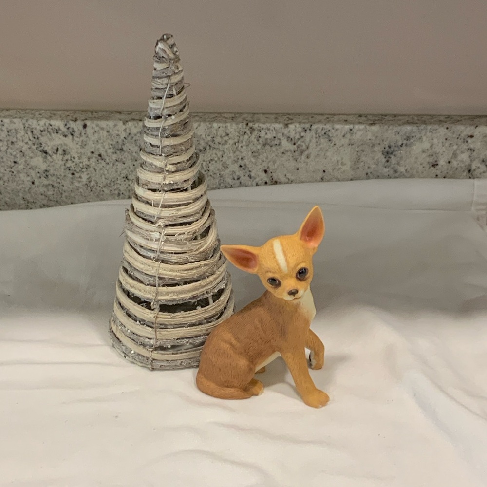 Charming Tan Chihuahua Figurine